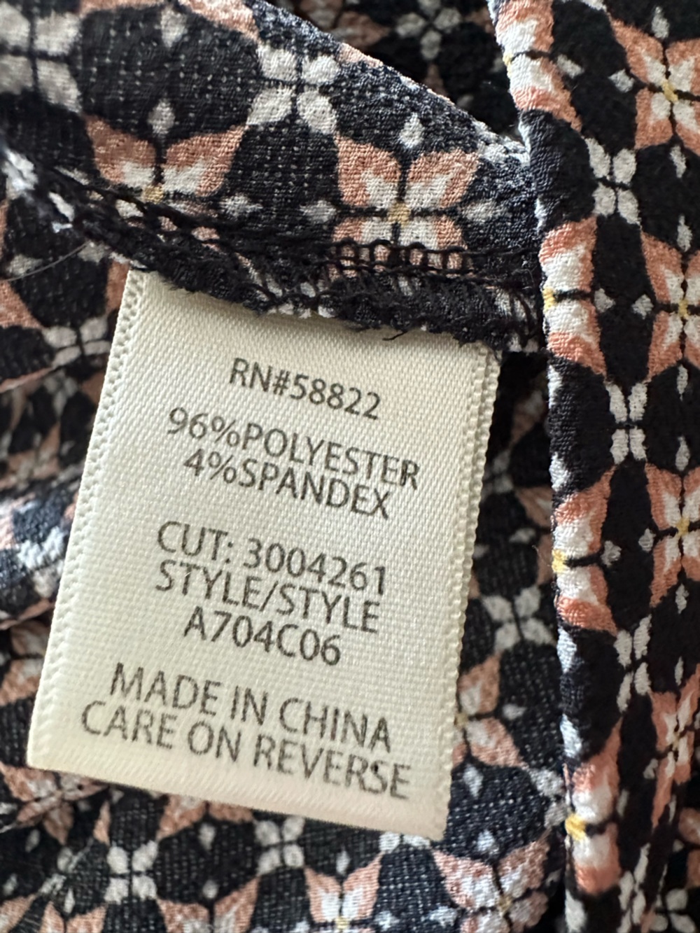 Max Studio Black & Cream Geometric Wide-Leg Pants, size large - Picture 10 of 14